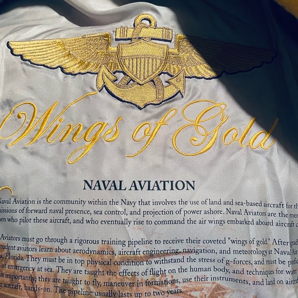 Vintage DEADSTOCK Schott NYC Wings of Gold G-1 US Navy Flight Jacket - Picture 11 of 15